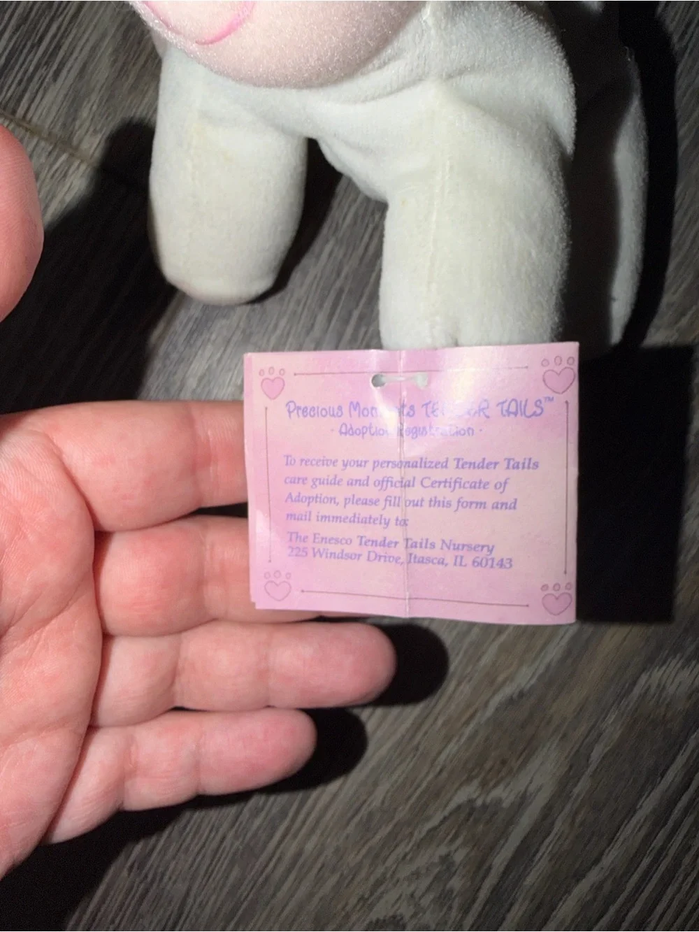 Vintage 1997 Precious Moments Tender Tails Lamb Plush Stuffed Animal 463299 NWT